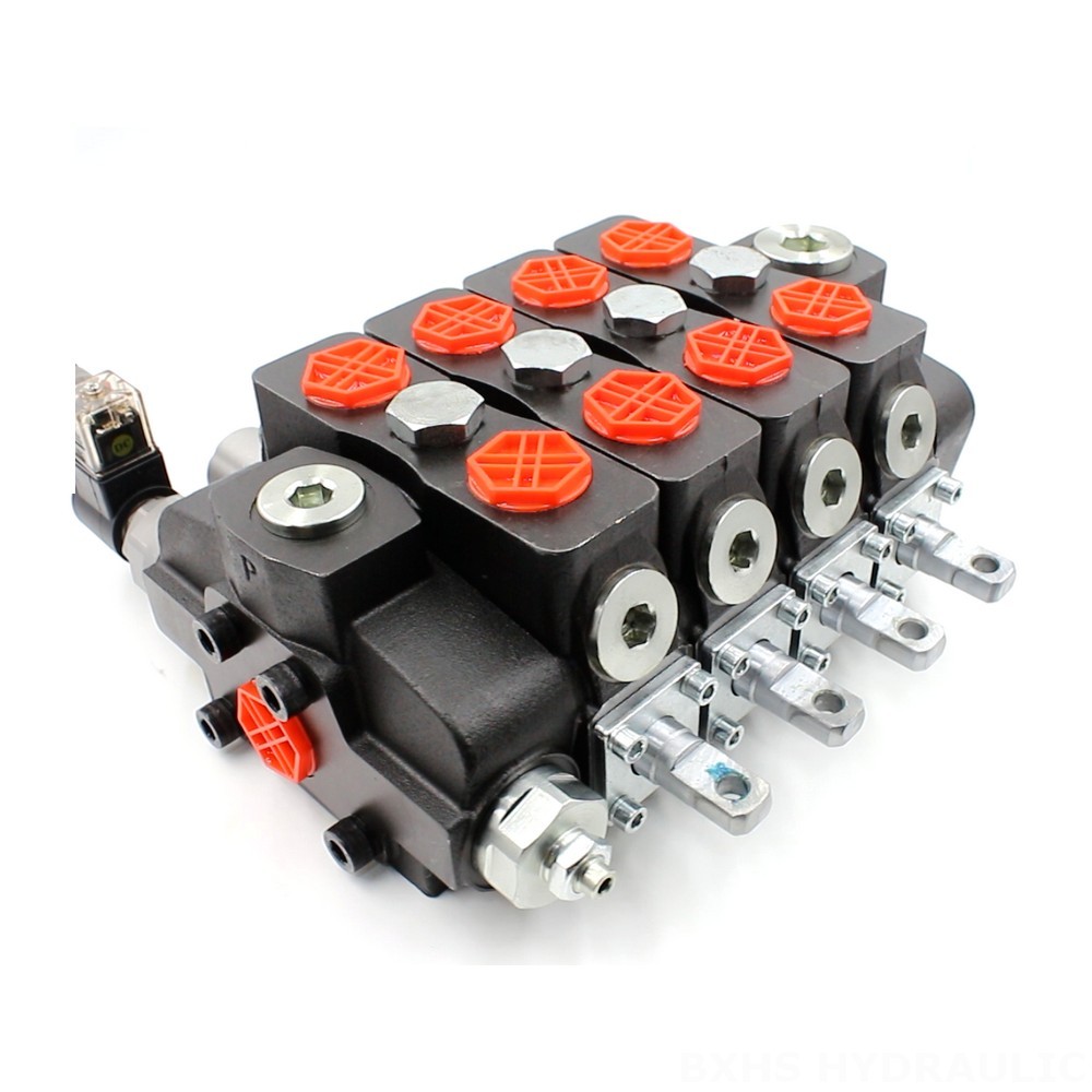 SD8-Electric unloading valve Manual 4 Spool Sectional Directional Valve: Factory Direct Supply image